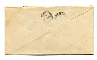 Vintage Advertising Envelope TWITEHELL CHAMPLIN Tea Coffee Fruit Boston 1899 2