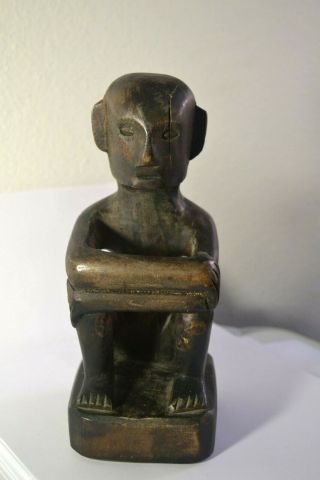 Vintage Hand Carved Philippine Rice God 8 " Tall