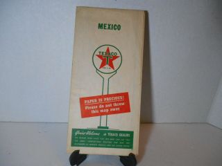 1946 Texaco Road Map Mexico