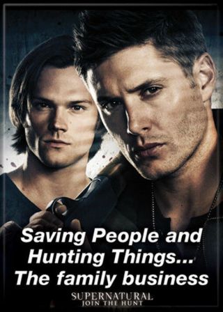 Supernatural Tv Series: The Family Business Photo Refrigerator Magnet