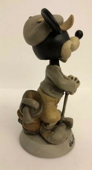 Vintage Mickey Mouse Walt Disney World Golf Golfer Bobblehead Statue Collectable 3