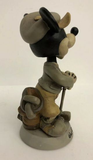 Vintage Mickey Mouse Walt Disney World Golf Golfer Bobblehead Statue Collectable 4