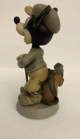 Vintage Mickey Mouse Walt Disney World Golf Golfer Bobblehead Statue Collectable 6