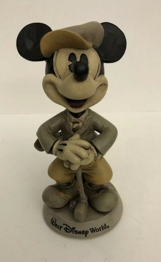 Vintage Mickey Mouse Walt Disney World Golf Golfer Bobblehead Statue Collectable 8