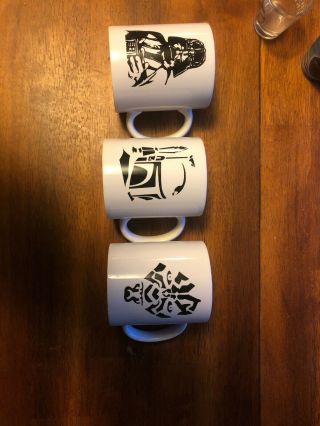 Set Of Three Star Wars Coffee Mugs