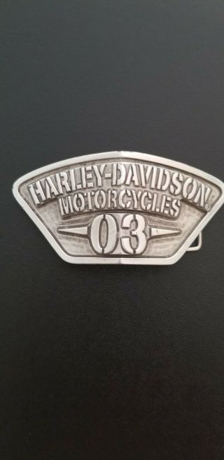 Harley 2003 100th 100 Year Anniversary " 03 " Belt Buckle Bike Motorcycle