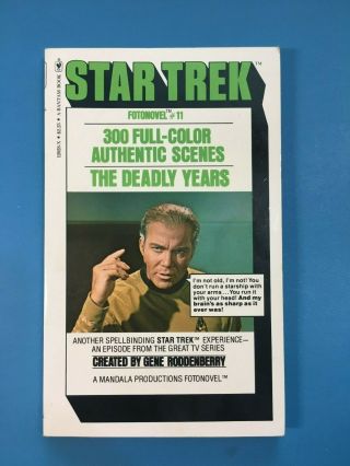 Star Trek Fotonovel 11 The Deadly Years Mar 1978 Pristine