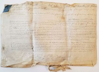 1815 George Iii Era Document Signed By John Scott 1st Earl Of Eldon Chancellor