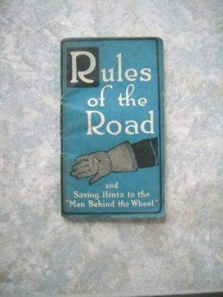 Vintage Booklet - Rules Of The Road - By B.  F.  Goodrich Company