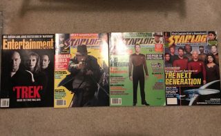 Star Trek Next Generation Picard Magazines - Starlog,  Entertainment Weekly