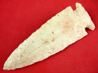 Fine Quality Authentic 3 3/4 Inch Missouri Dovetail Point Indian Arrowheads