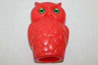 Vintage OwL Patio Light String Owls Blow Mold REPLACEMENT OWL Retro Decor RED 2