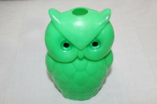 Vintage Owl Patio Light String Owls Blow Mold Replacement Owl Retro Decor Green