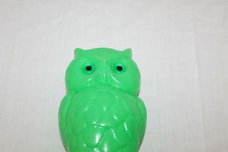 Vintage OwL Patio Light String Owls Blow Mold REPLACEMENT OWL Retro Decor GREEN 2