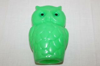 Vintage OwL Patio Light String Owls Blow Mold REPLACEMENT OWL Retro Decor GREEN 3