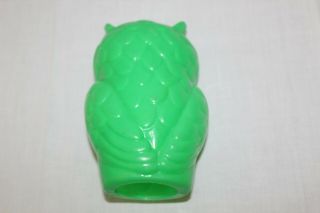 Vintage OwL Patio Light String Owls Blow Mold REPLACEMENT OWL Retro Decor GREEN 4