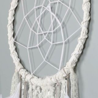 Extra Large Dream Catcher Kids Wall Hanging Decoration Handmade White Feather Bo 4