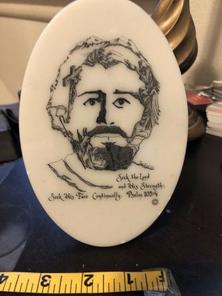 The Face Of Christ Authentic Hand Crafted Oval Plaque Joe Castillo Tennessee