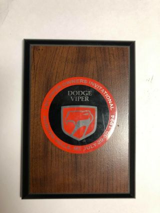 1994 Dodge Viper 1st Voi Auburn Hills Mi Authentic Collectible