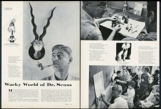 1959 Dr.  Seuss Photo And Art Vintage Print Article