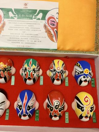 Chinese Beijing 12 Types Of Opera Facial Make Up Masks Covered Case 4