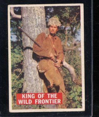 1956 Davy Crockett Orange 1 King Of The Wild Frontier Vg Creases E5513 E5513