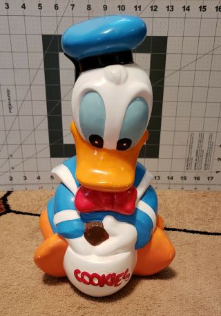 Vintage Walt Disney Donald Duck Cookie Jar By Hoan Ltd Ceramic