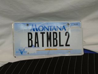 2000 Retro Montana Vanity License Plate Batmbl2 (batmobile 2)