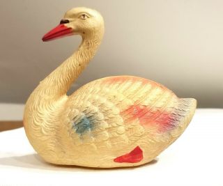 Bright & Soft Pastel Celluloid Swan.  Irwin,  1920s.  Usa.  Really So Detailed