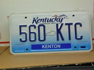 560 Ktc = 2000`s Base Kenton County Kentucky Unbridled Spirit License Plate