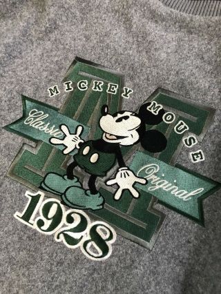Vintage Mickey Mouse 1928 Disney Studio Leather Jacket Size M/L 90s Vtg 7