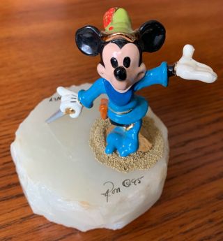 Signed & Numbered 1995 Ron Lee Mickey Mouse Brave Little Tailor Disney Sculpture