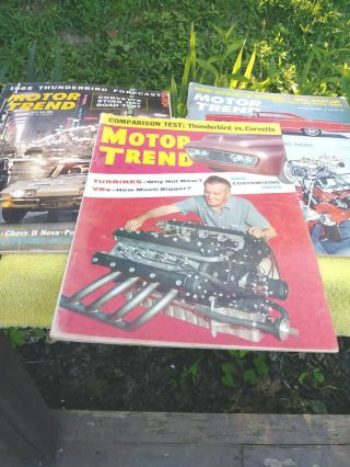 3 - Motor Trend Magazines June 1956,  March & May 1963