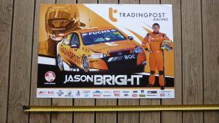 Jason Bright Trading Post Holden V8 Supercar Team Large Advertising Poster