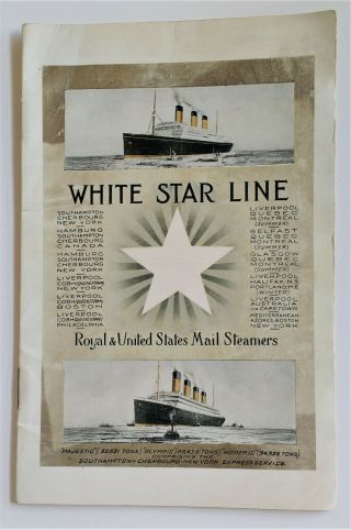 White Star Line - R.  M.  S Adriatic Passenger List,  1924