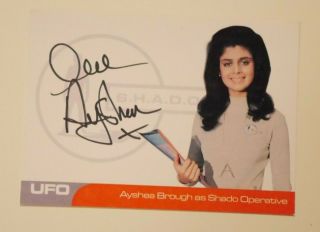 Ufo Autograph Card Ayshea Brough Ab2