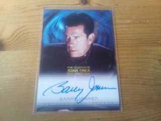 Star Trek The Complete Deep Space Nine Autograph Card Of Barry Jenner Card A 26