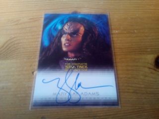 Star Trek The Complete Deep Space Nine Autograph Card Of Mary Kay Adams Card A 6
