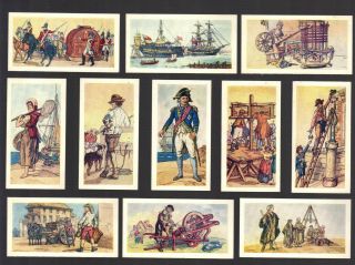 Cigarette/trade/cards.  Lamberts Tea.  Before Our Time.  (1961).  (complete Set Of 25)