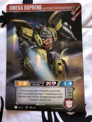 Transformers Omega Supreme Oversized Card Loot Crate Exclusive February 2019