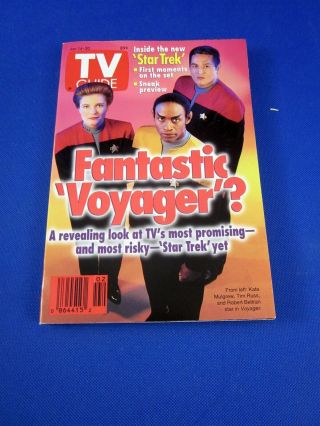 Tv Guide - January 14 - 20,  1995 - Star Trek Fantastic Voyager