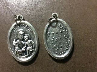 Vintage St.  Joseph Religious Medal Catholic Devotional Medal