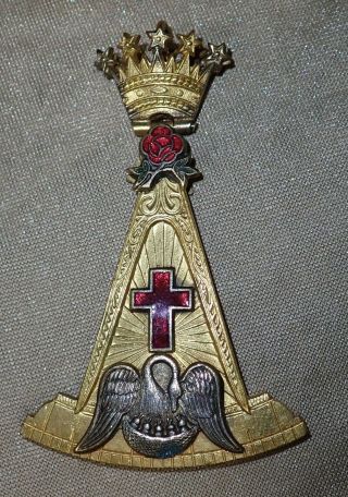 Masonic Regalia Enamelled Fancy Badge