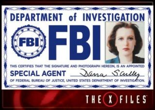 The X - Files Tv Series Dana Scully Fbi Badge Photo Refrigerator Magnet