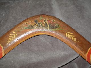 Vintage TRALEE STATION Boomerang Made in Australia by Aborigines 2