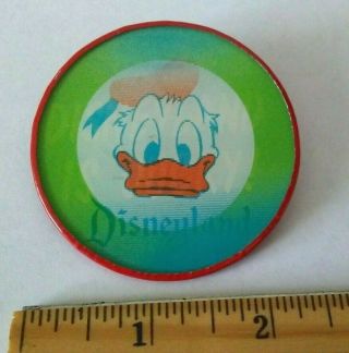 Disneyland Donald Duck 1960 " Disney Land Is Ducky " Flasher Flicker Pin Japan.