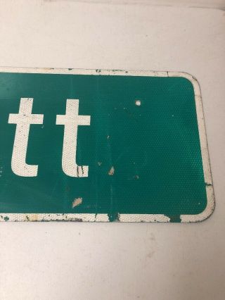 Authentic Retired Elliott Texas Highway Sign Robertson County 42 X 12” 5