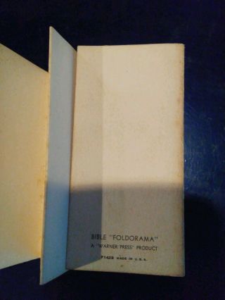 Vintage 1950 ' s Bible Foldorama 