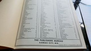 THE READERS COMPANION ATLAS BY THE PUBLISHERS BUREAU - KANSAS CITY,  MO.  1939 BY. 4