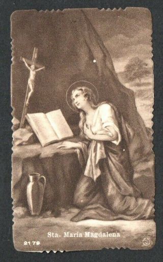 Holy Card Antique De Santa Maria Magdalena Santino Image Pieuse Andachtsbild